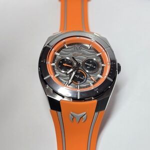 TechnoMarine Cruise Legend Men's Watch - 43mm, Orange, Grey (TM-125018)